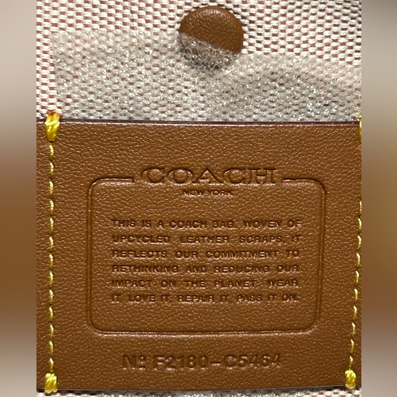 COACH Rogue 25 Upwoven Leather and Smooth Glovetanned Leather in Rouge/Multi - Picture 14 of 17